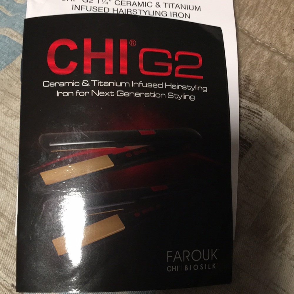 Chi G2 ceramic and titanium infused flat iron